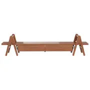 ESTRUTURA DE RACK 2 GAVETAS 2 M X 45 CM REGATA - NOZES - Foto 1