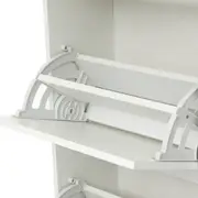 SAPATEIRA PAREDE 5 PORTAS BASCULANTES FAMILY THIN - BRANCO/BRANCO - Foto 8