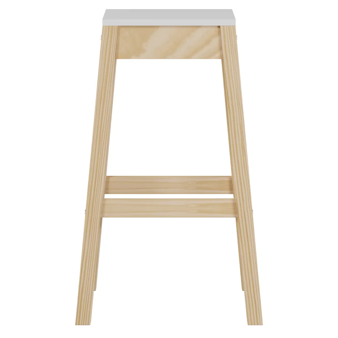 BANCO ALTO PALETBOX - NATURAL WASHED/BRANCO - Foto 1