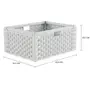 GAVETA ORGANIZADORA 45 CM X 35 CM X 20 CM ENREDO - BRANCO - Foto 2