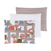 KIT FRONHA BEBÊ 30 CM X 40 CM COM 3 CRIAMUNDOS - CAMELO/MULTICOR - Foto 1
