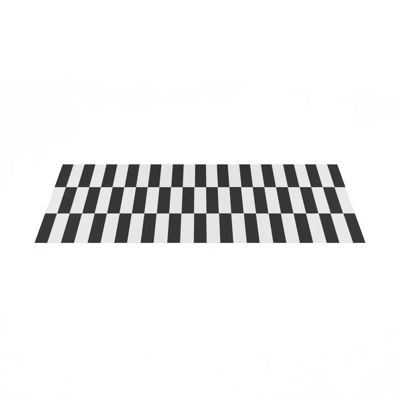 TAPETE 2 M X 2,50 M ZEBRE - PRETO/BRANCO - Foto 1