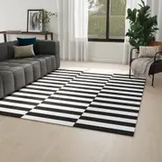 TAPETE 2 M X 2,50 M ZEBRE - PRETO/BRANCO - Foto 3