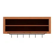 ARMÁRIO DE COZINHA AÉREO 1 M 1 PORTA BASCULANTE GOURMET - NOZES/INCOLOR - Foto 1
