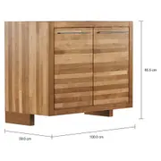 ARMÁRIO DE COZINHA INFERIOR 2 PORTAS 1 M GOURMET - NOZES/ZINCO - Foto 4