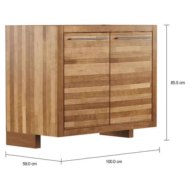 ARMÁRIO DE COZINHA INFERIOR 2 PORTAS 1 M GOURMET - NOZES/ZINCO - Foto 4