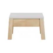 BANCO MINI PALETBOX - NATURAL WASHED/BRANCO - Foto 1
