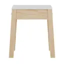 NATURAL WASHED/BRANCO - BANCO BAIXO PALETBOX