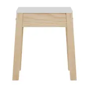 BANQUINHO PALETBOX - NATURAL WASHED/BRANCO - Foto 1