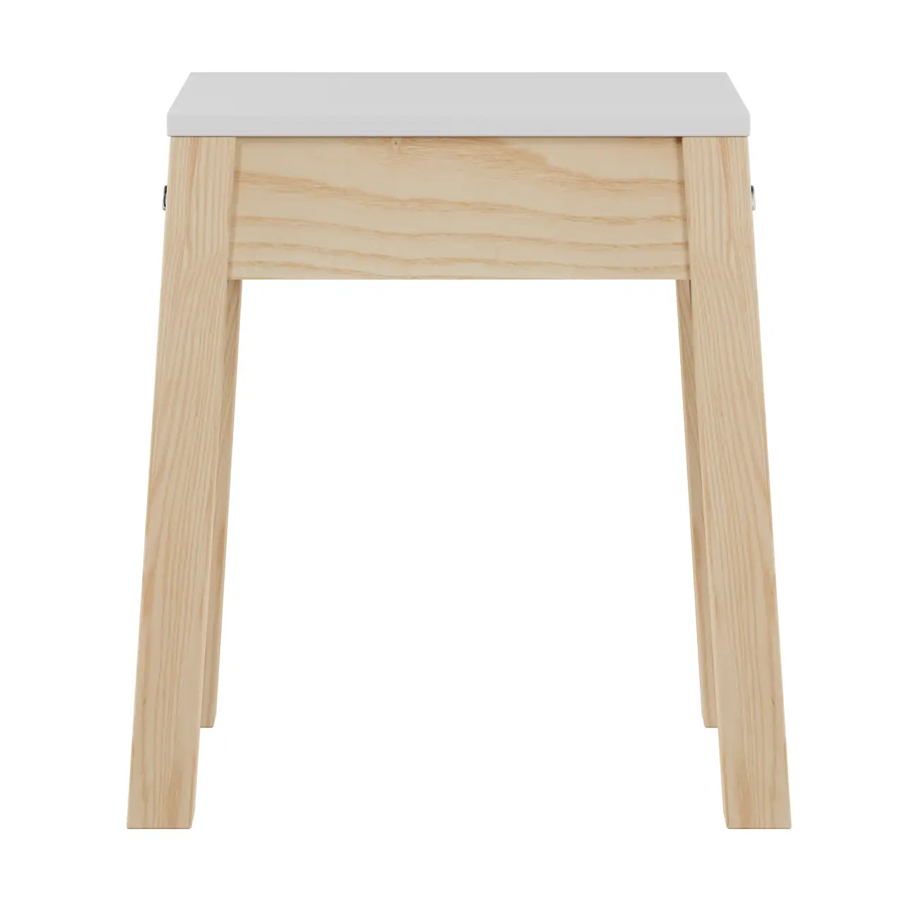 BANQUINHO PALETBOX - NATURAL WASHED/BRANCO - Foto 1