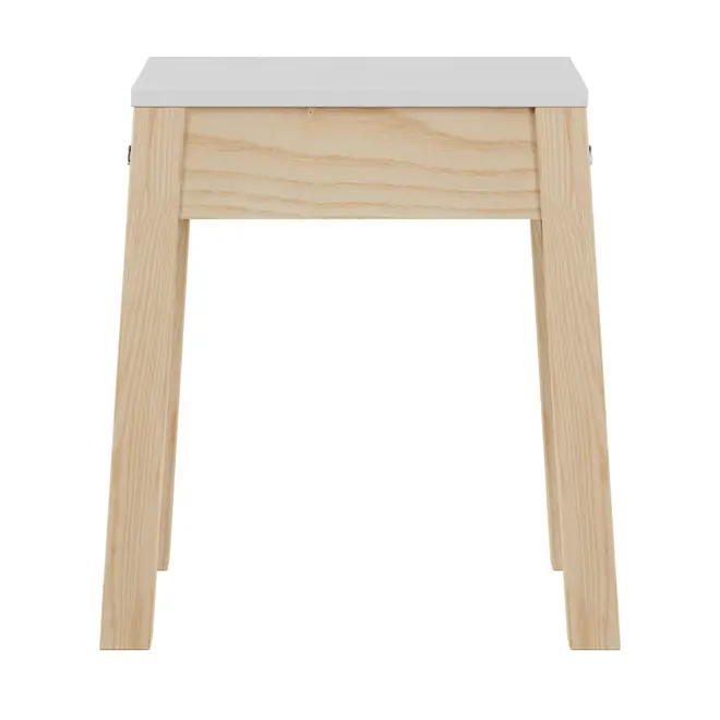 BANQUINHO PALETBOX - NATURAL WASHED/BRANCO - Foto 1