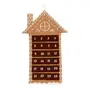CALENDÁRIO ADVENTO 90 CM VILAREJO NOEL - CIPESTRE/CAQUI - Foto 1