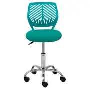 CADEIRA HOME OFFICE TEEN GUMMI - CROMADO/ANIS - Foto 2