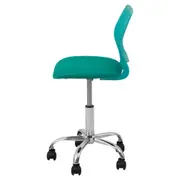 CADEIRA HOME OFFICE TEEN GUMMI - CROMADO/ANIS - Foto 3