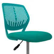 CADEIRA HOME OFFICE TEEN GUMMI - CROMADO/ANIS - Foto 6