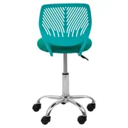 CADEIRA HOME OFFICE TEEN GUMMI - CROMADO/ANIS - Foto 8