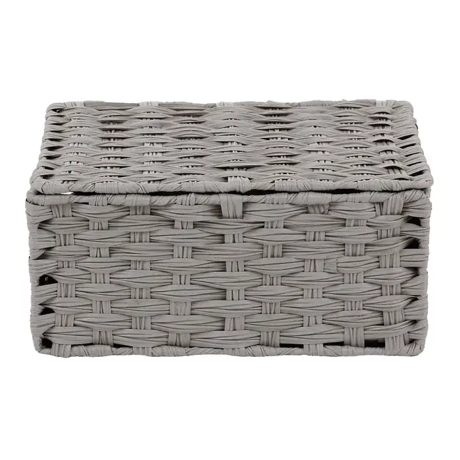 CESTO DOBRÁVEL 34 CM X 24 CM X 15 CM NID - CINZA PROVENCE - Foto 7