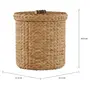 CESTO PARA ROUPA 41 CM X 44 CM TABOA TRANÇA - FIBRA CLARA - Foto 2