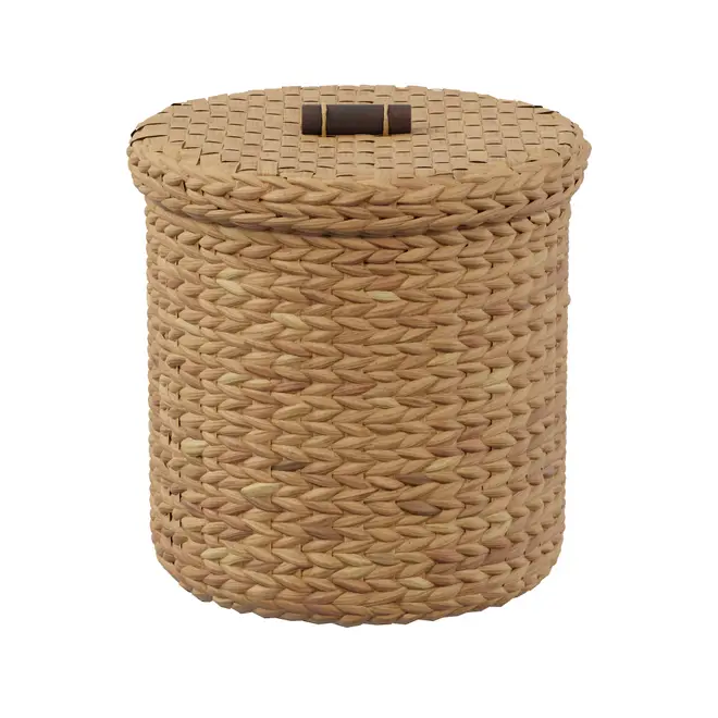 CESTO PARA ROUPA 41 CM X 44 CM TABOA TRANÇA - FIBRA CLARA - Foto 1