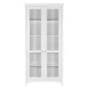 BRANCO/INCOLOR - CRISTALEIRA 2 PORTAS 92 CM X 1,90 M DEVON