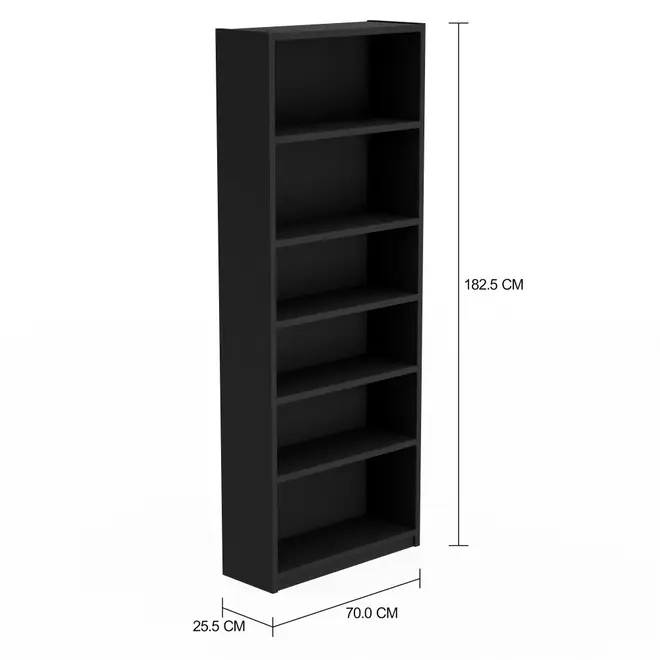 ESTANTE 70 CM X 1,82 M COLLECTION - PRETO - Foto 2