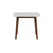MESA DE JANTAR EXTENSÍVEL 1,36 M/1,76 M X 90 CM OREGON - NOZES/BRANCO - Foto 3