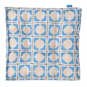 FUTON 40 CM X 40 CM SAUDADE TROPICAL AZULEJOS - AZUL HISTÓRICO/MULTICOR - Foto 1