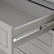 CÔMODA 4 GAVETAS/1 PORTA 1,22 M X 50 CM MON DIEU - GRIS BRULÉ - Foto 11