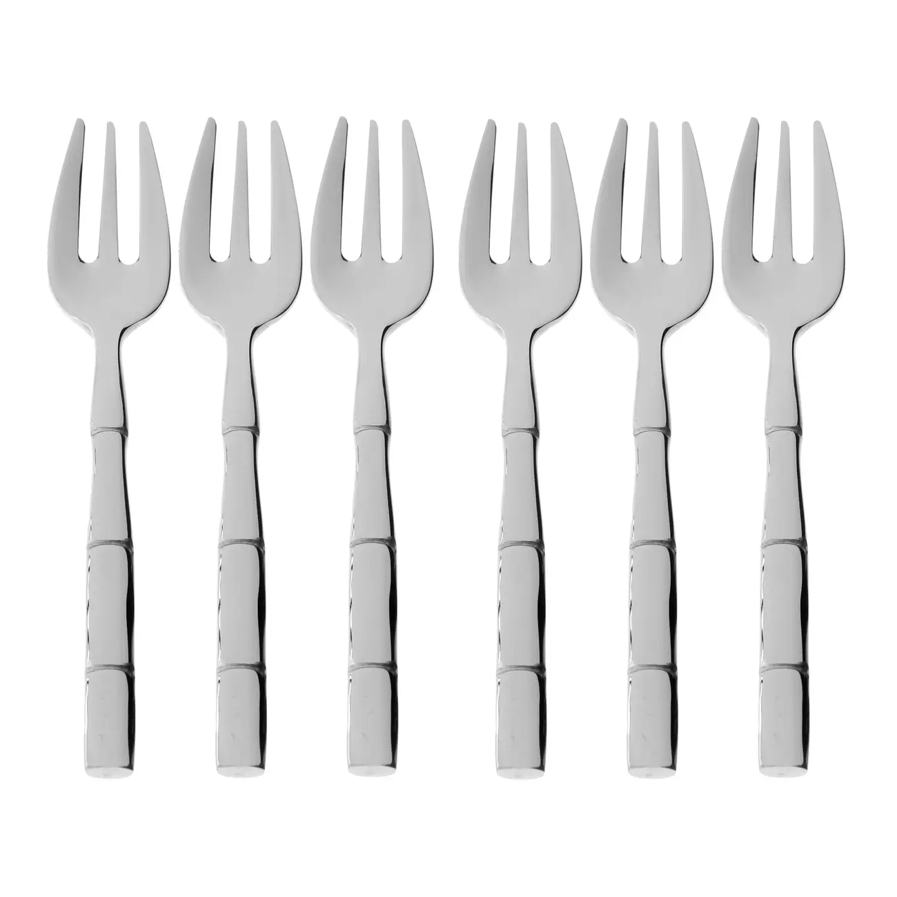 JOGO GARFO P/ SOBREMESA 6 PÇS TAQUARA STEEL WOOD - INOX - Foto 1