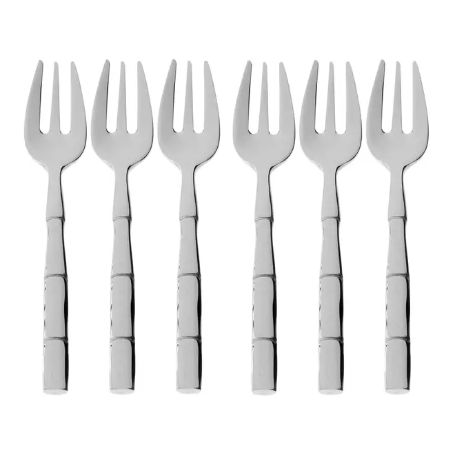JOGO GARFO P/ SOBREMESA 6 PÇS TAQUARA STEEL WOOD - INOX - Foto 1