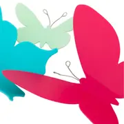 ADORNO DE PAREDE COM 9 MARIPOSA - MULTICOR - Foto 7