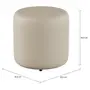 PUFF SET ROUND - CORSIN BEGE - Foto 2