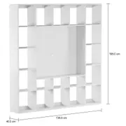 ESTANTE PARA TV DE ATÉ 46 POLEGADAS 2,12 M X 2,12 M CÉLULA - BRANCO - Foto 5