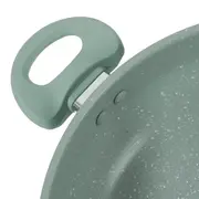 PANELA INDUÇÃO WOK COM TAMPA 28 CM CHEF - SÁLVIA/INCOLOR - Foto 10