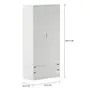 GUARDA-ROUPA 2 PORTAS/4 GAVETAS WINK - BRANCO - Foto 8