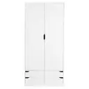 BRANCO - GUARDA-ROUPA 2 PORTAS/4 GAVETAS WINK