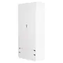 GUARDA-ROUPA 2 PORTAS/4 GAVETAS WINK - BRANCO - Foto 2