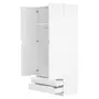 GUARDA-ROUPA 2 PORTAS/4 GAVETAS WINK - BRANCO - Foto 3