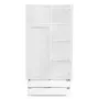 GUARDA-ROUPA 2 PORTAS/4 GAVETAS WINK - BRANCO - Foto 4