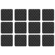 PROTETETOR ANTIDESLIZANTE QUADRADO MÉDIO 2,5 CM X 2,5 CM COM 12 3M - PRETO - Foto 1