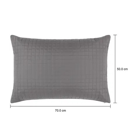 Imagem com medidas do produto CAPA PARA TRAVESSEIRO 50 CM X 70 CM PLEIN