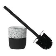 ESCOVA PARA BANHEIRO DOWA - BRANCO/PRETO - Foto 2