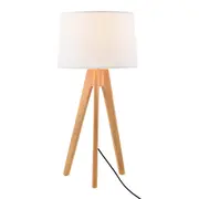 LUMINÁRIA DE MESA GÁVEA C/CÚPULA K - AMÊNDOA/BRANCO - Foto 2