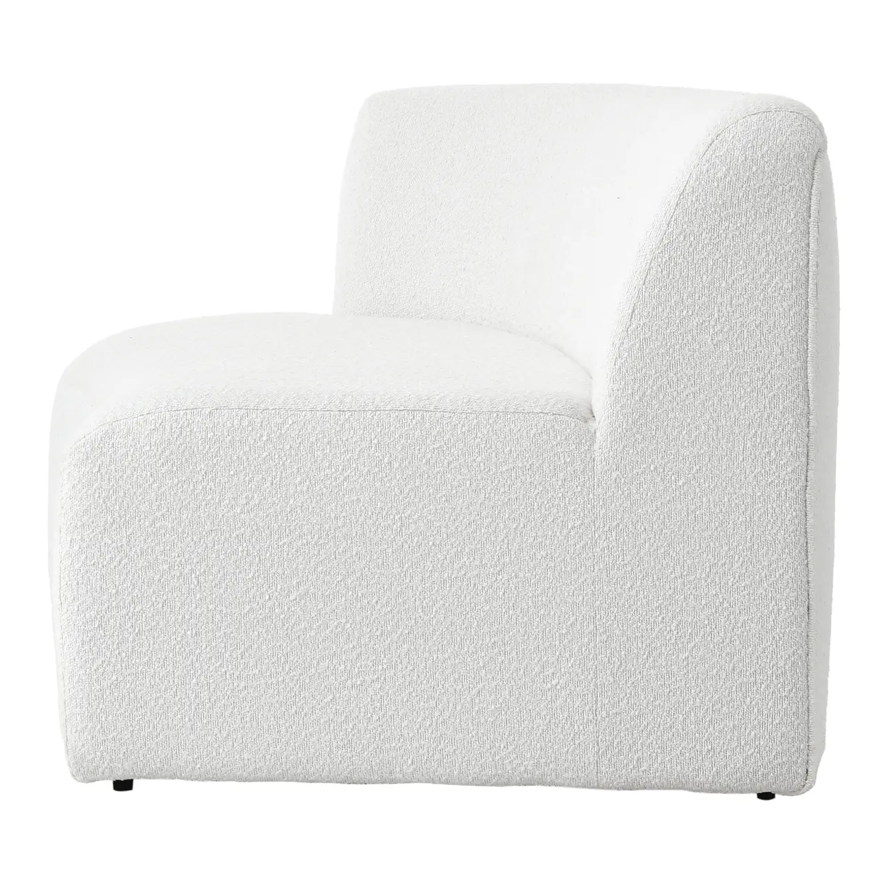 MÓDULO SOFÁ 1 LUGAR DIREITO ÔNDULO - BOUCLÉ BRANCO - Foto 4