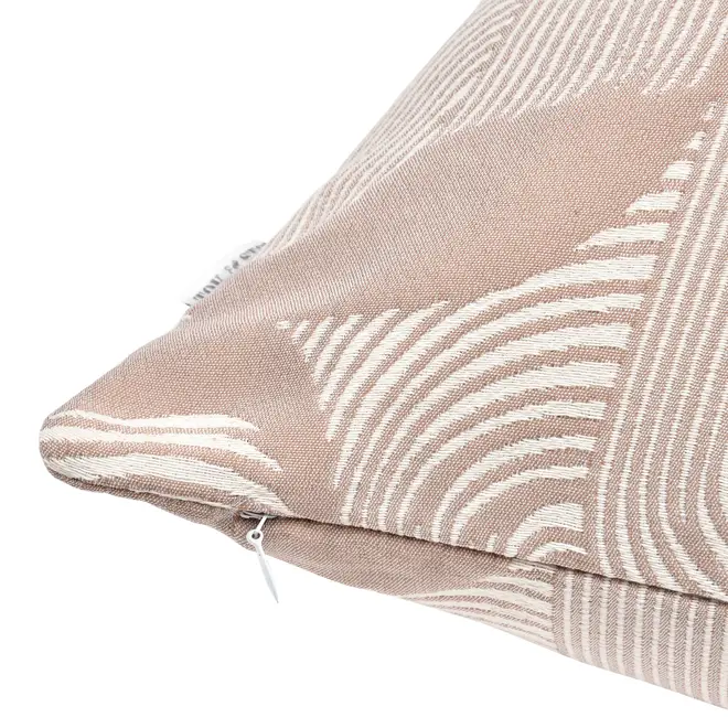 CAPA PARA ALMOFADA 45 CM X 45 CM SINUOUS - AREIA/CREAM - Foto 2