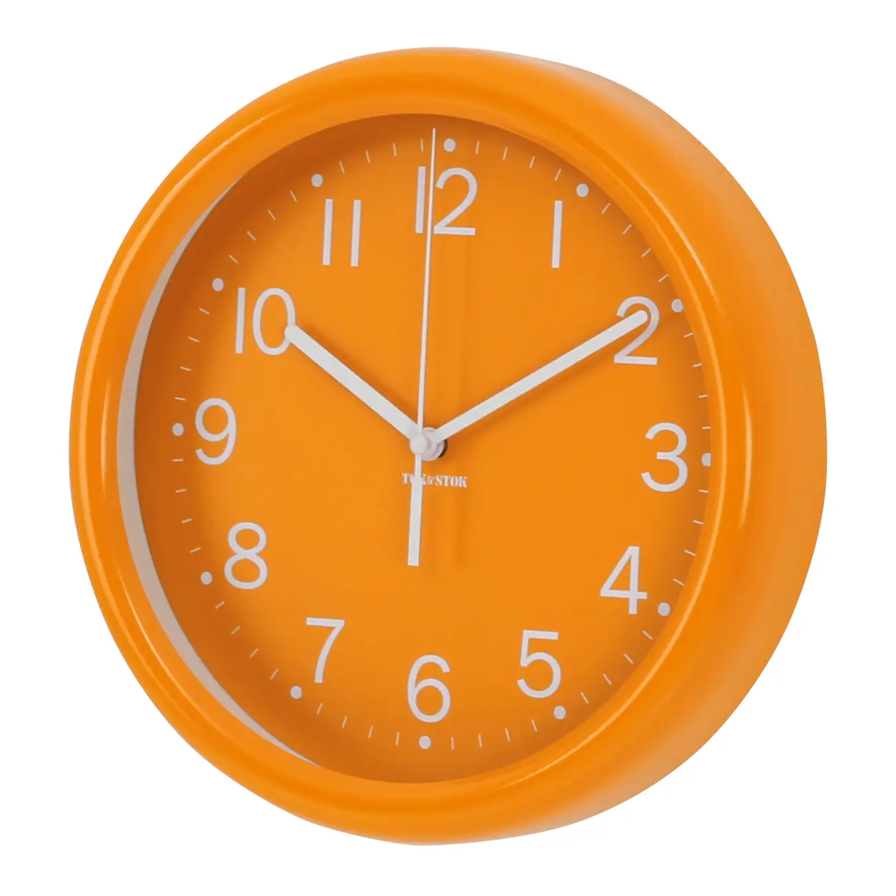 RELÓGIO DE PAREDE HOURS 23 CM - SORBET DE MANGA/BRANCO - Foto 2