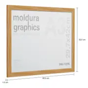 MOLDURA A3 29 CM X 42 CM GRAPHICS - GARAPA - Foto 13