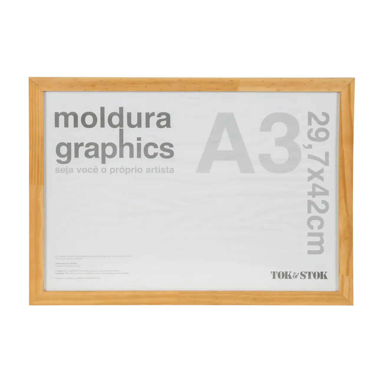 MOLDURA A3 29 CM X 42 CM GRAPHICS - GARAPA - Foto 1