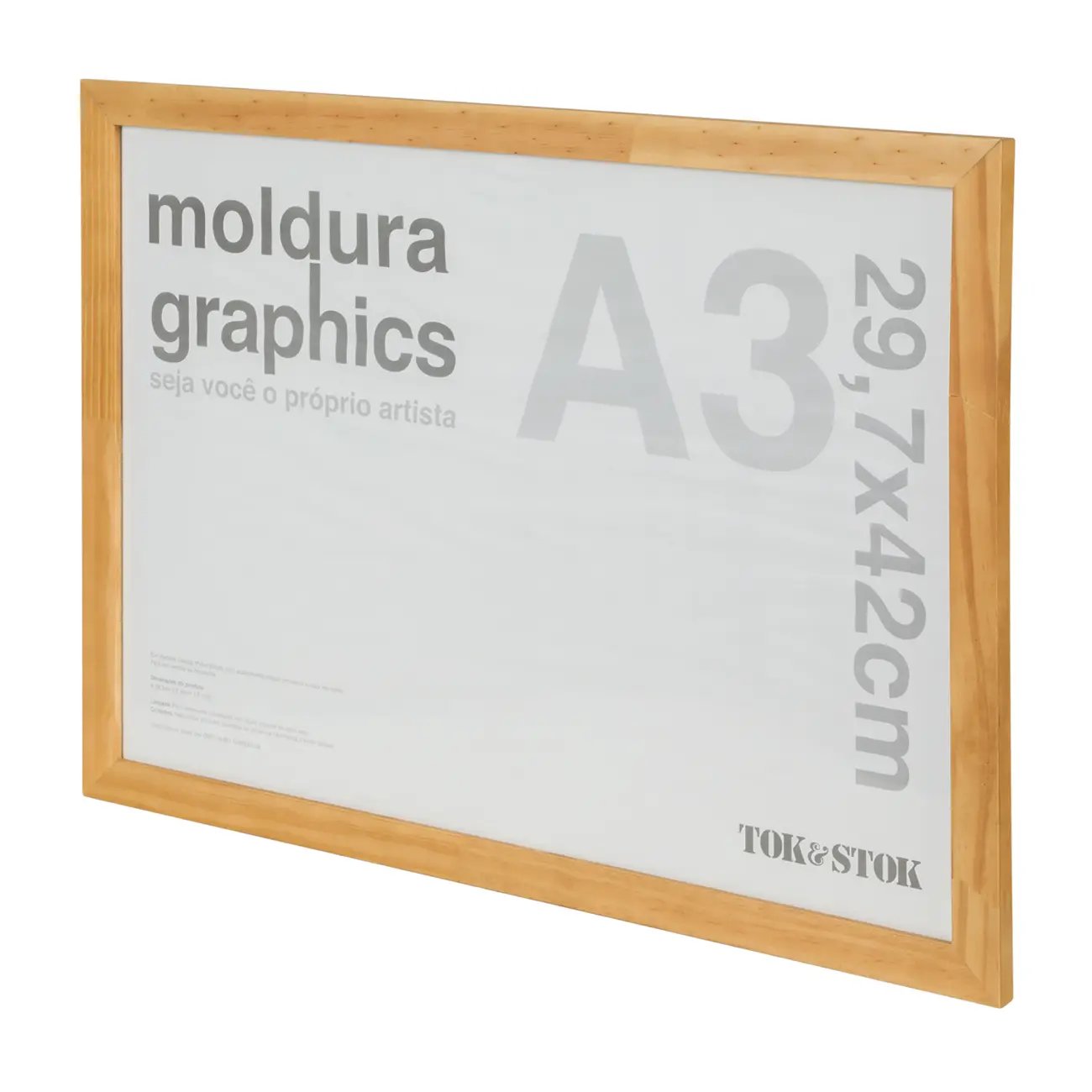 MOLDURA A3 29 CM X 42 CM GRAPHICS - GARAPA - Foto 2