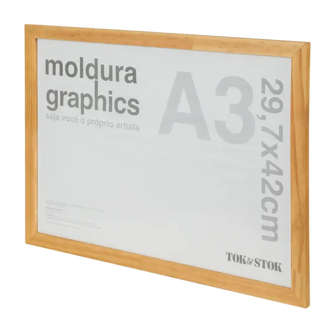 MOLDURA A3 29 CM X 42 CM GRAPHICS - GARAPA - Foto 2
